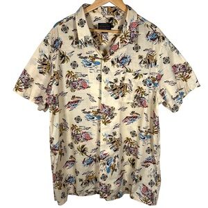 Pendleton Aloha Surf Tiki Hawaiian Shirt XL Camp Collar Beach Cotton